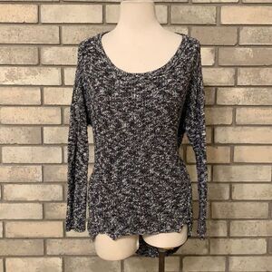 3for$20 gray black white blend sweater xs
